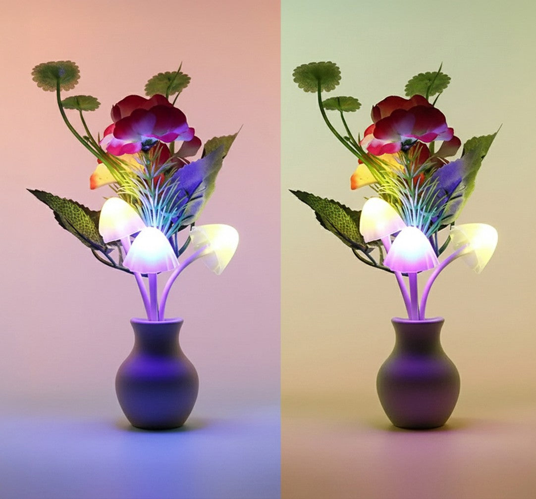 LED Sensor Dream Mushroom Lamp - Multicolor