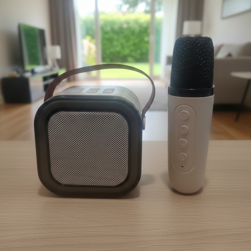 Wireless Portable Speaker With Microphone